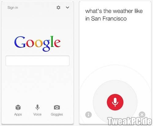 Google: Neue Such-App für iOS mit Sprachfunktion für iPhone 5