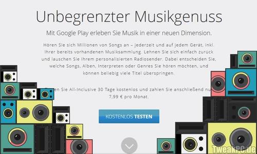 Google Play Music All-Inclusive jetzt auch in Deutschland verfügbar