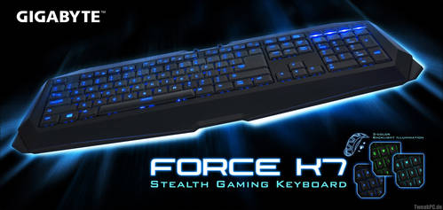 Gigabyte präsentiert FORCE K7 Stealth Gaming Tastatur