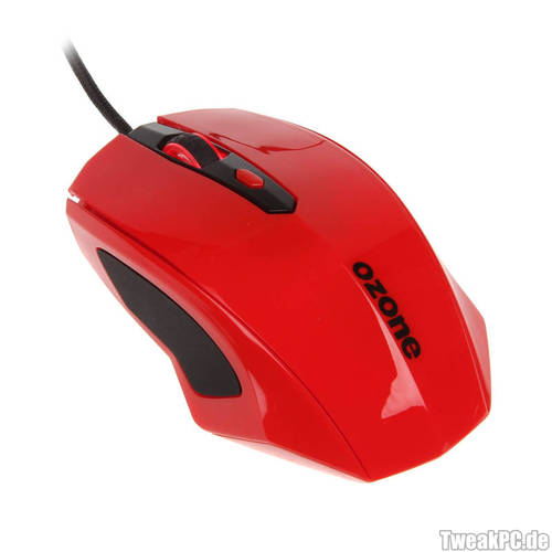 Caseking: Ozone Xeon günstige Gaming Maus in Rot, Weiß und Schwarz