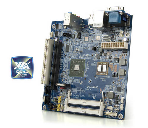 VIA: Quadcore-CPU auf Mini-ITX-Board