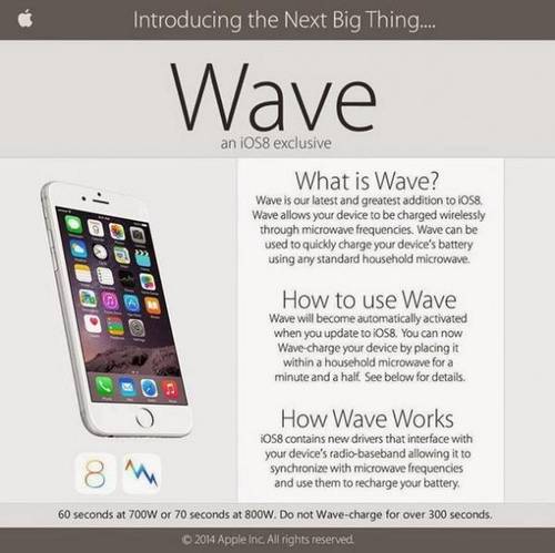 4Chans Wave für iOS 8: Apple-Nutzer legen iPhone 6 zum Laden in die Mikrowelle