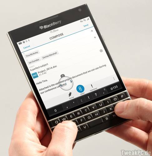 BlackBerry Passport: Das quadratische Smartphone