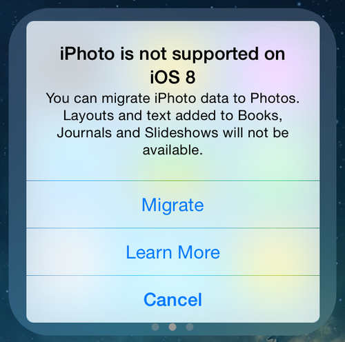iPhone: iOS 8 ohne Unterstützung für iPhoto?