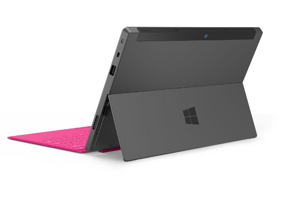 Microsoft Surface von hinten