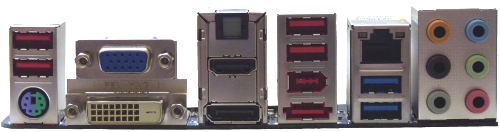 Gigabyte A75M-UD2H I/O-Panel
