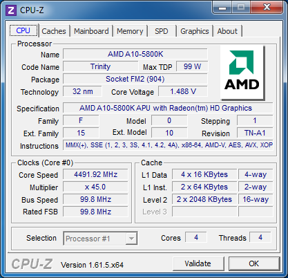 AMDA10-5800K Overclocking Multi