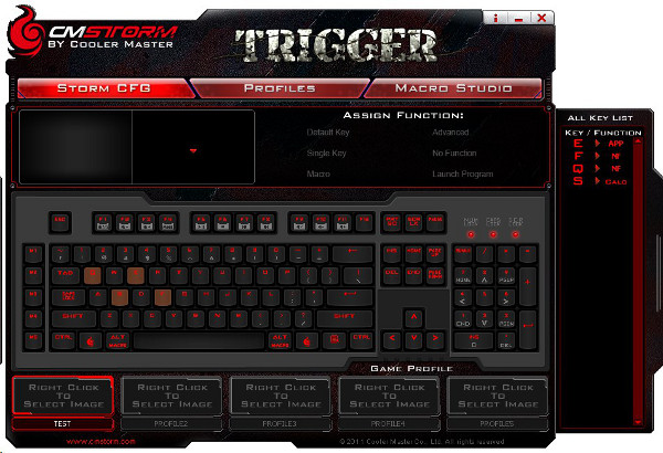 CM Storm Trigger - Software