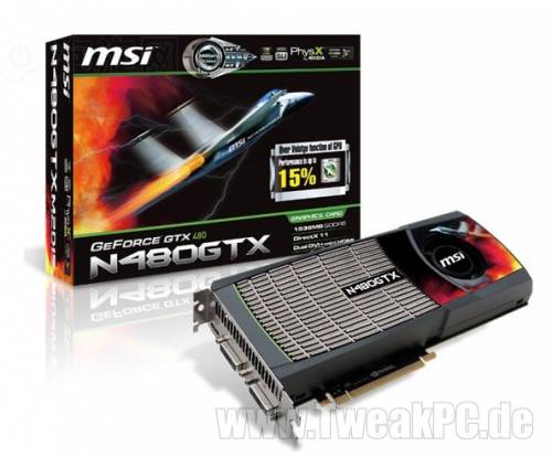 MSI GeForce GTX 480 und GTX 470 - Bilder und technische Daten