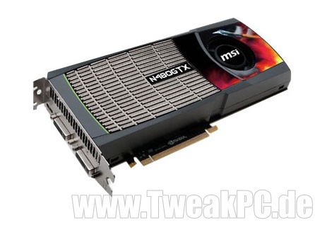 MSI GeForce GTX 480 und GTX 470 - Bilder und technische Daten