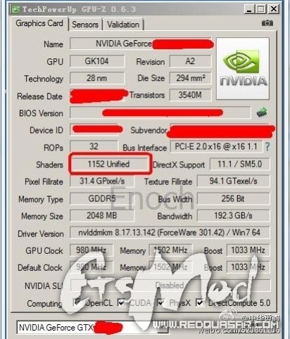 GeForce GTX 660 Ti: Vermeintlicher GPU-Z-Screen