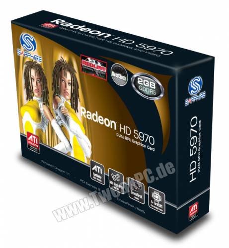 Sapphire Radeon HD 5970 Red Line OC Edition kommt - Bilder und alle Daten