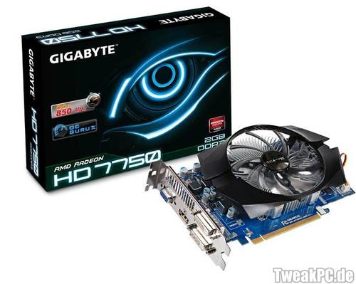 Gigabyte: Radeon HD 7750 mit 2GB-DDR3-RAM vorgestellt