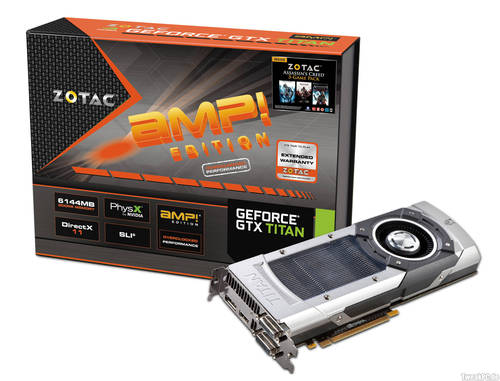 ZOTAC GeForce GTX TITAN AMP! Edition - übertaktete GeForce Titan