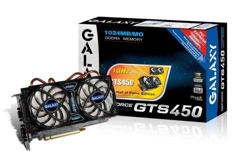 Galaxy GeForce GTS 450 Hall of Fame Edition: Overclocked auf 1000 MHz