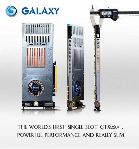 Galaxy GeForce GTX 260 mit Single Slot Kühlung
