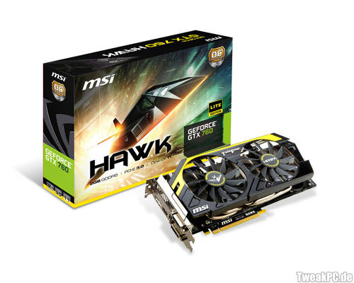 MSI: GeForce GTX 760 Hawk vorgestellt