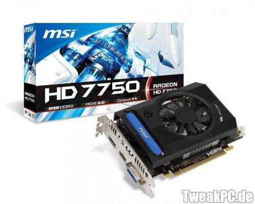 MSI: Radeon HD 7750 mit 2 GB Speicher vorgestellt