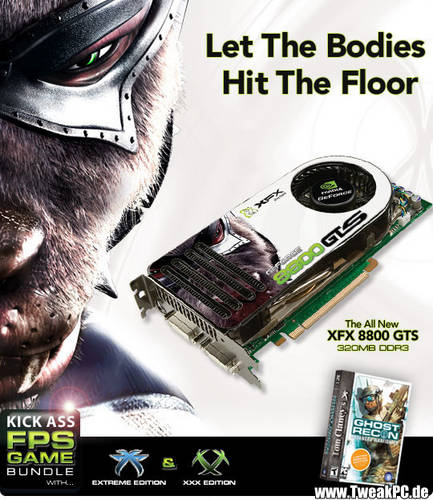XFX GeForce 8800 GTS 320MB - XXX Edition kommt mit 580/1800 MHz