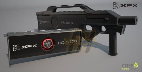 XFX Radeon HD 5970 Black Edition Limited - Waffe als Verpackung