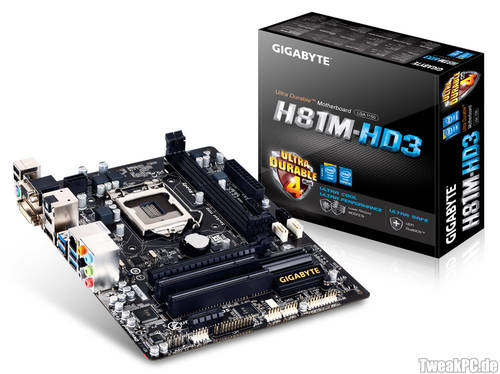 Gigabyte H81M-HD3: Neues Sockel-1150-Mainboard präsentiert