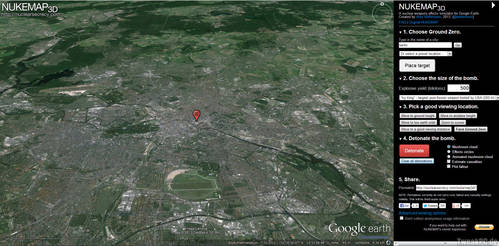 Nukemap3D: Atombomben auf Google Earth