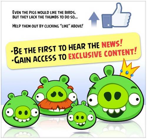 Angry Birds jetzt auch bei Facebook
