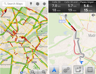 Google Maps: Verkehrsinformationen für Deutschland