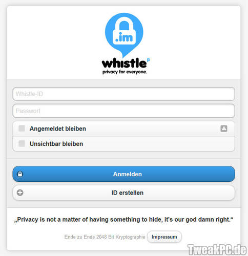 whistle.im: Open-Source-Messenger mit Verschlüsselung aus Deutschland