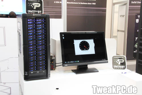 Bild: CeBIT 2010: Patriot Memory 10TB SSD-Workstation mit über 8000 MB/s