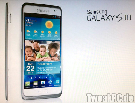 Samsung Galaxy S3 soll in 2 bis 5 Wochen Verfügbar sein
