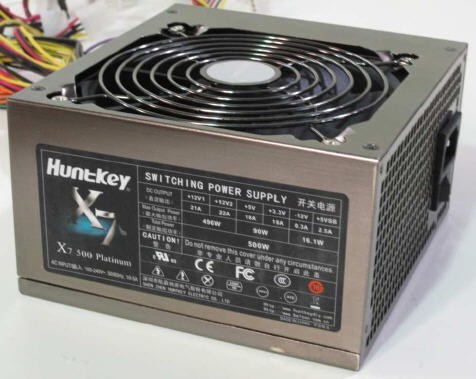 Huntkeys X7 500W  Netzteil erhält 80Plus Platinum Zertifizierung
