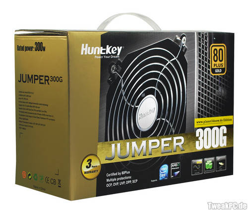 HuntKey Jumper 300G p3dnow Edition - 300 Watt und 80 Plus Gold