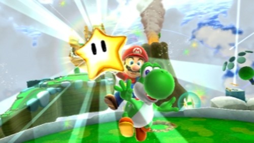 Mario Yoshi und Stern