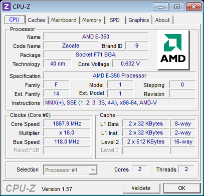 AMD E-350 Fusion APU Overclocking