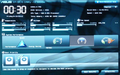 ASUS E35M1-M PRO EFI