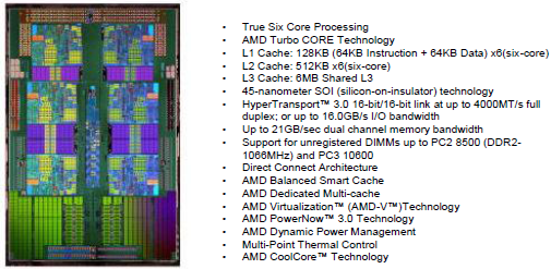 AMD Phenom II X6 Spezifikation