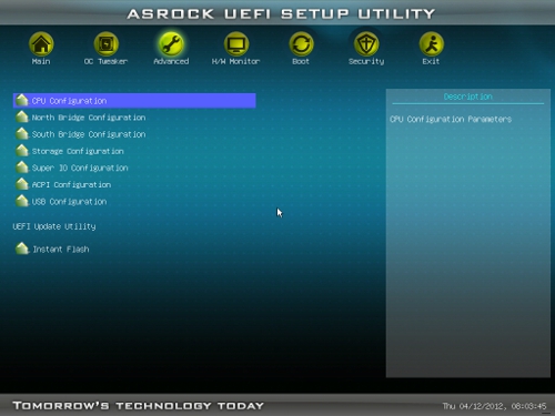 ASRock A75 Pro4/MVP UEFI Advanced
