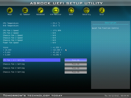ASRock A75 Pro4/MVP UEFI Hardware Monitor