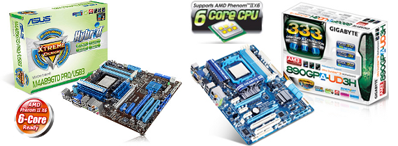 Gigabyte 890GPA-UD3H vs. ASUS M4A89GTD Pro/USB3