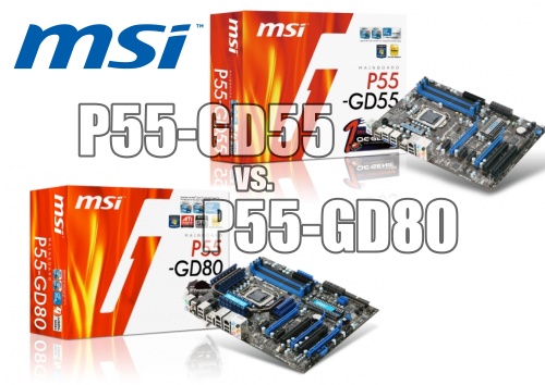 MSI P55-GD55 und GD80